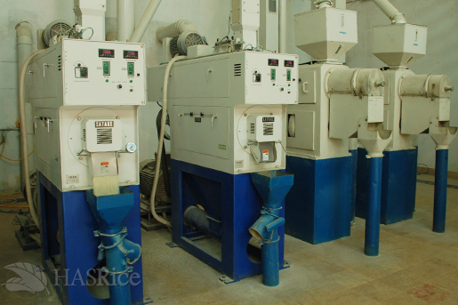 Closeup of Rice Polishers